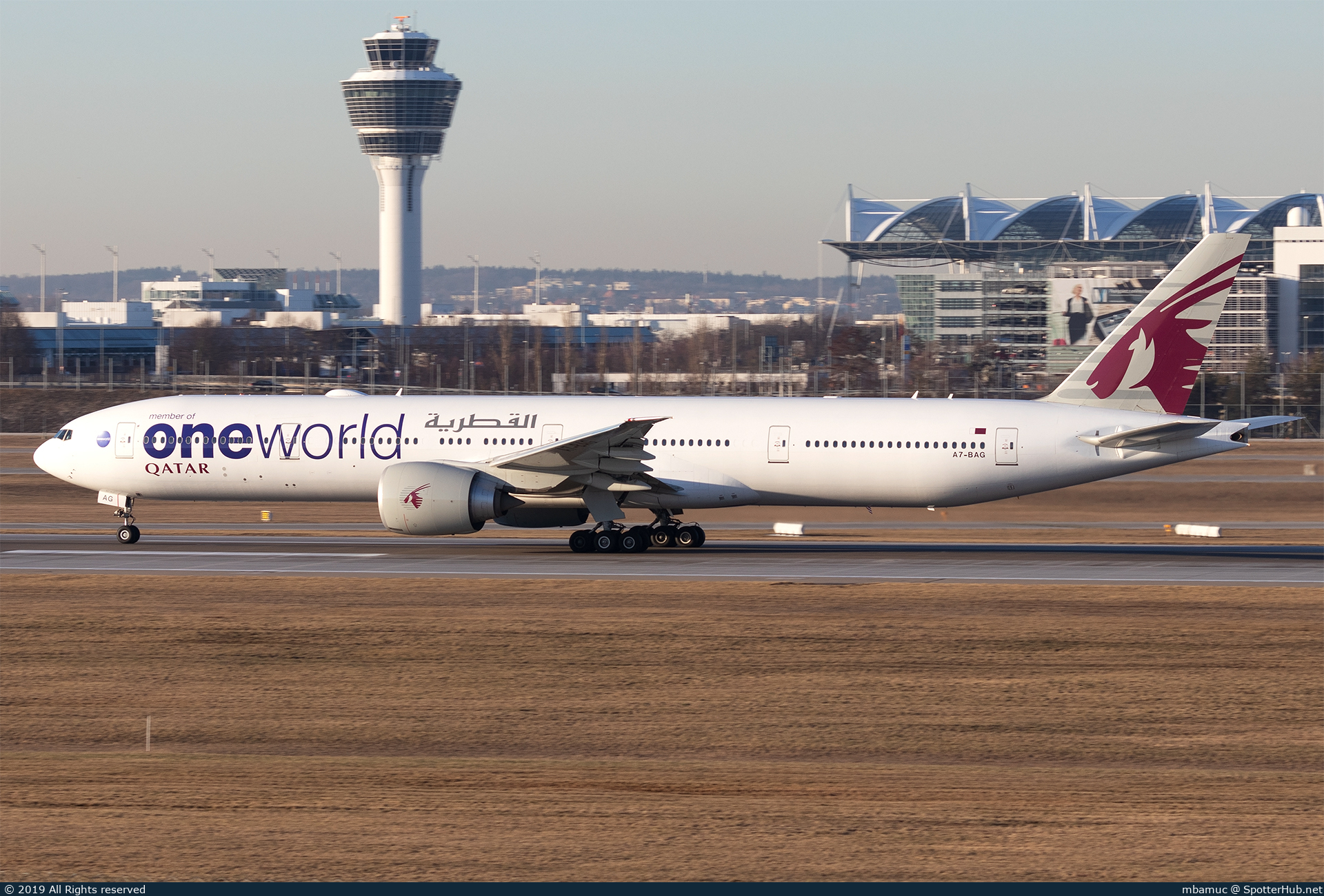 Photo of A7-BAG - Boeing 777-3DZ(ER) operated by Qatar Airways