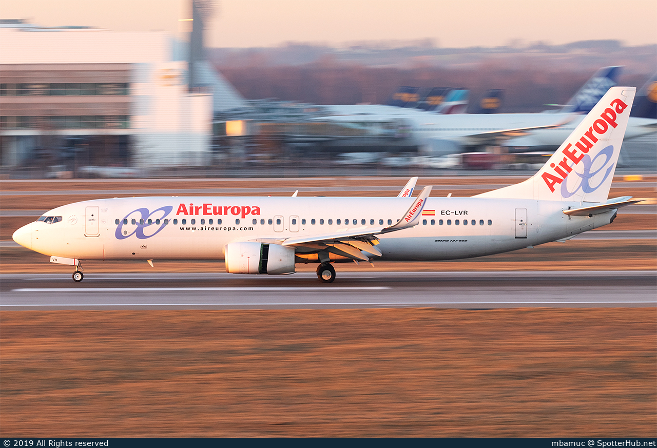 Photo of EC-LVR - Boeing 737-85P operated by Air Europa