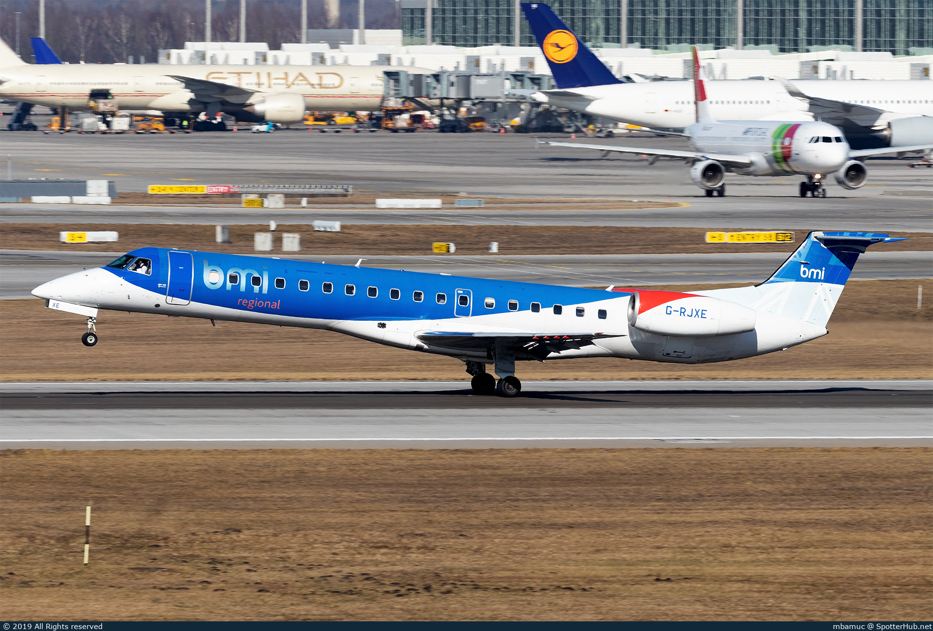 Photo of G-RJXE - Embraer ERJ-145EP operated by bmi Regional