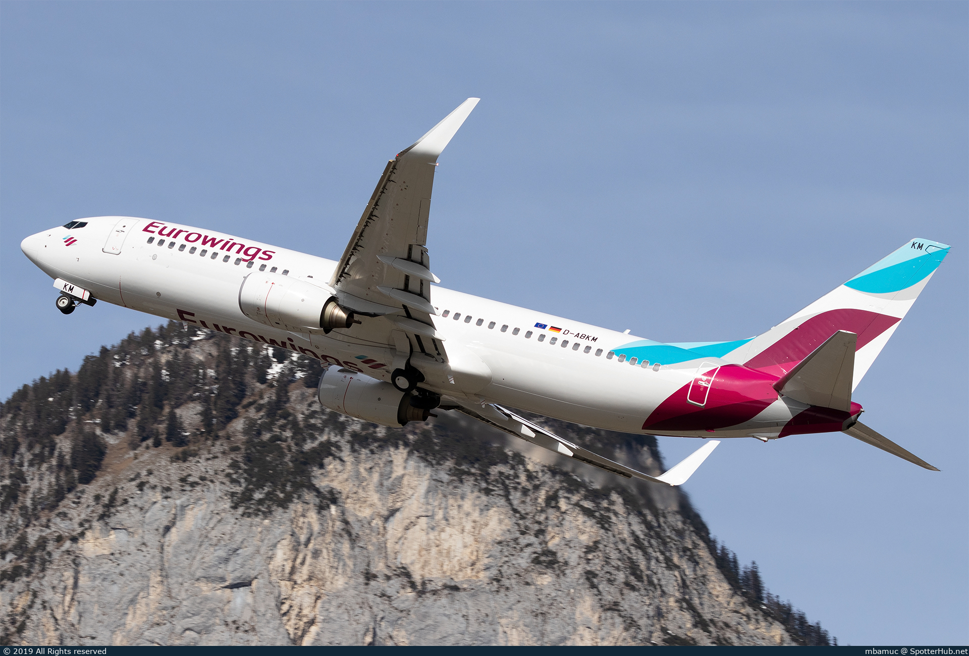 Photo of D-ABKM - Boeing 737-86J operated by Eurowings (opb TUIfly)