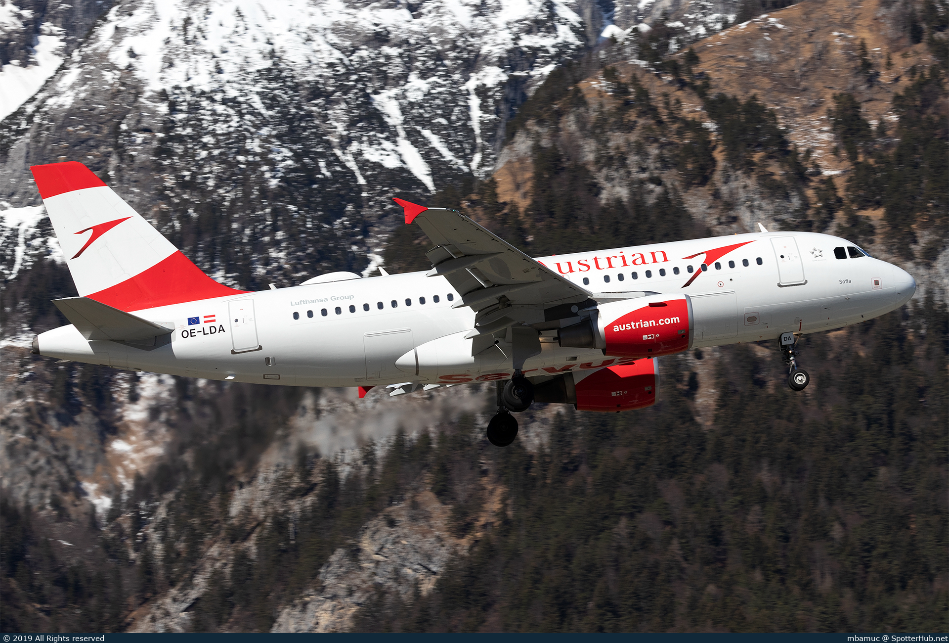 Photo of OE-LDA - Airbus A319-112 operated by Austrian Airlines