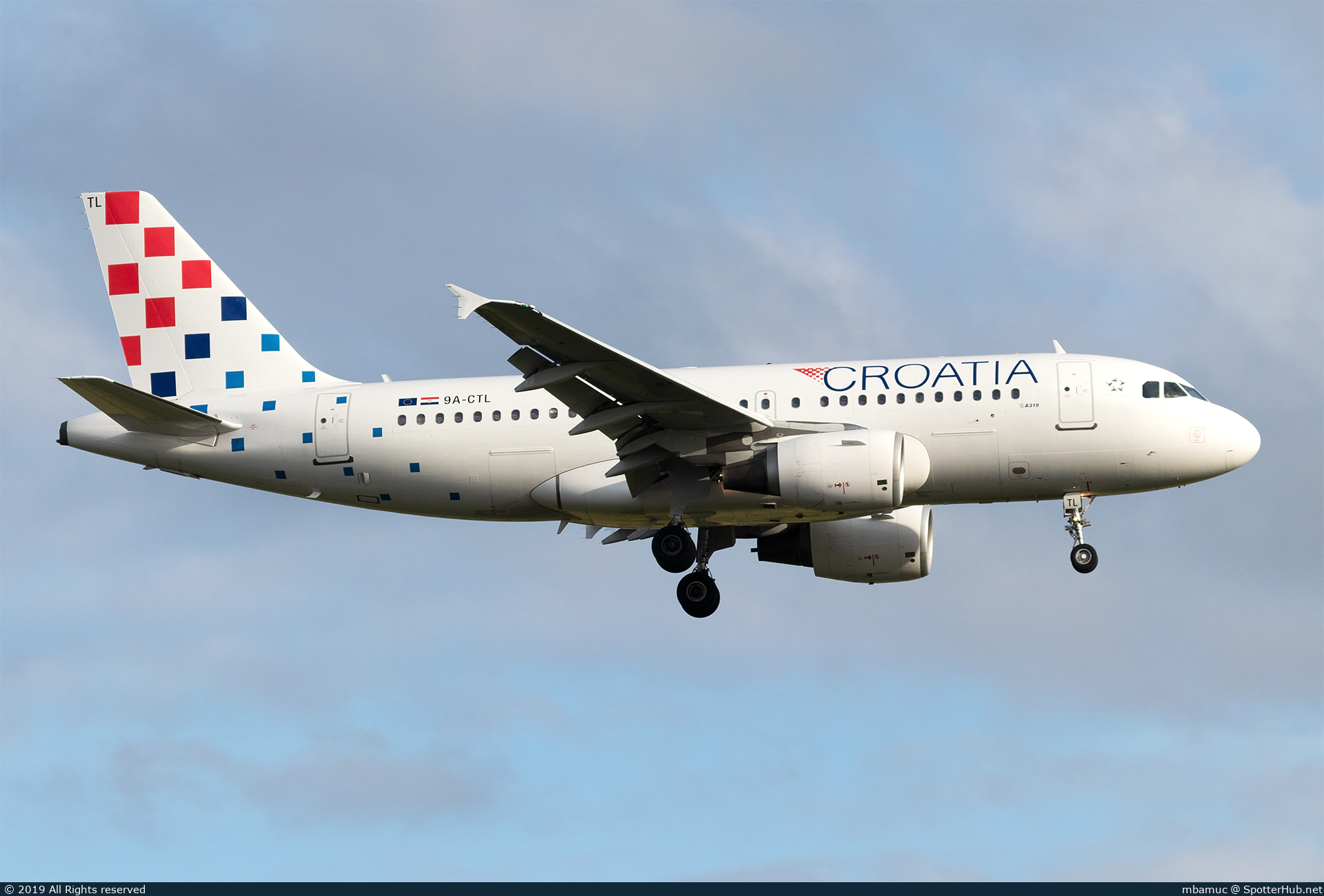 Photo of 9A-CTL - Airbus A319-112 operated by Croatia Airlines