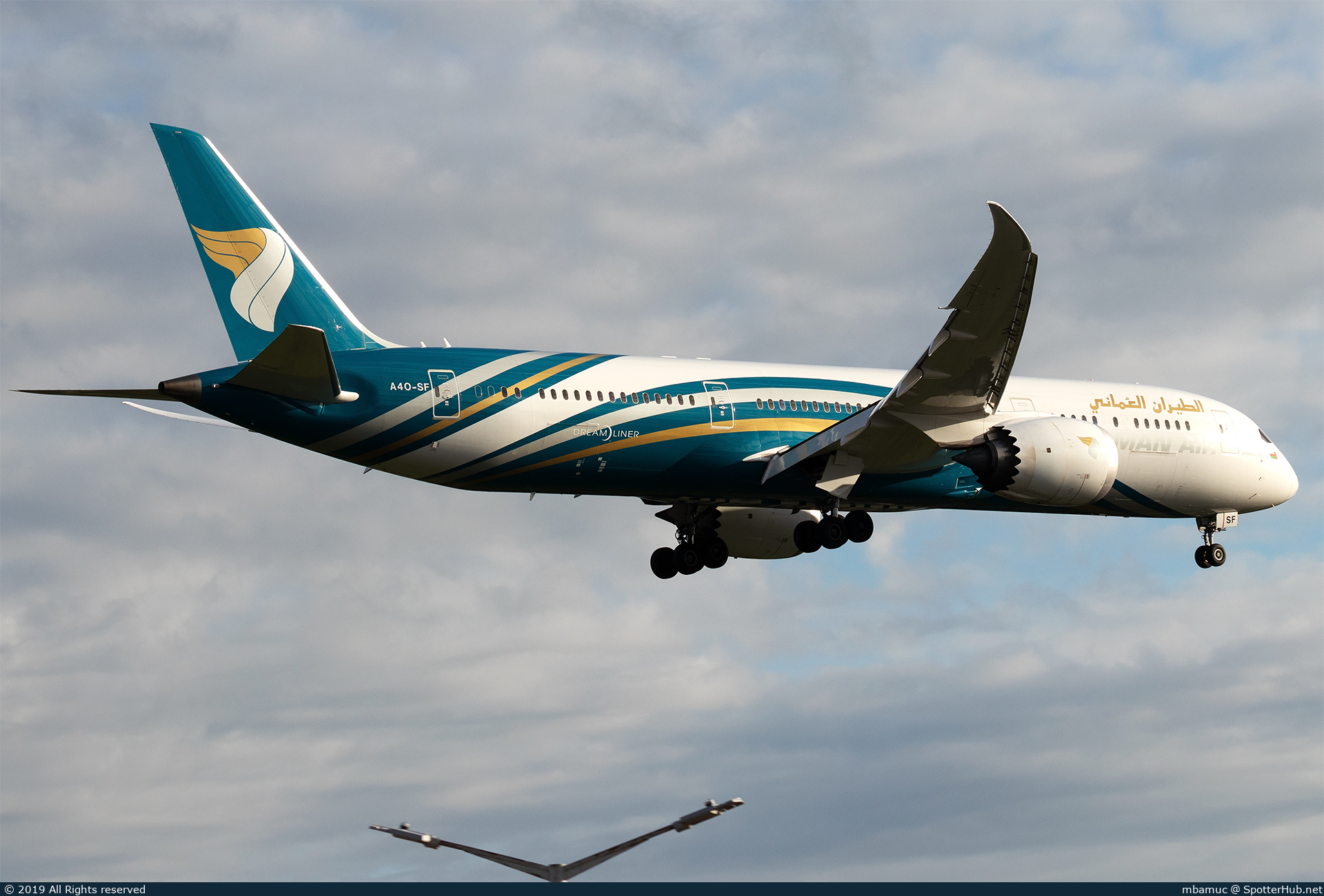 Photo of A4O-SF - Boeing 787-9 Dreamliner operated by Oman Air