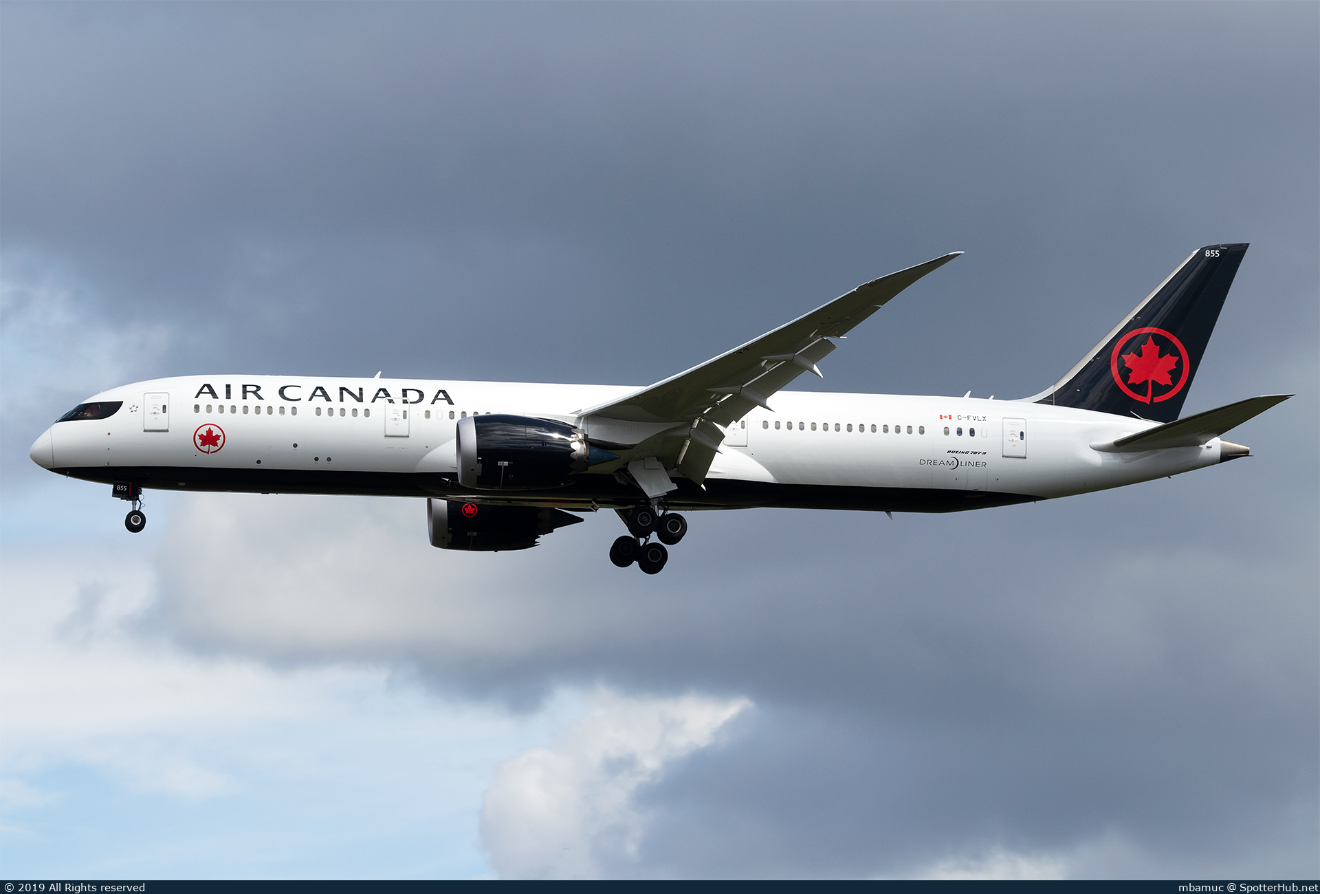 Photo of C-FVLX - Boeing 787-9 Dreamliner operated by Air Canada