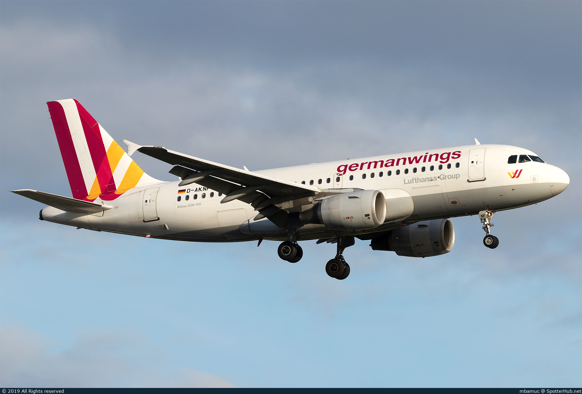 Photo of D-AKNF - Airbus A319-112 operated by Germanwings