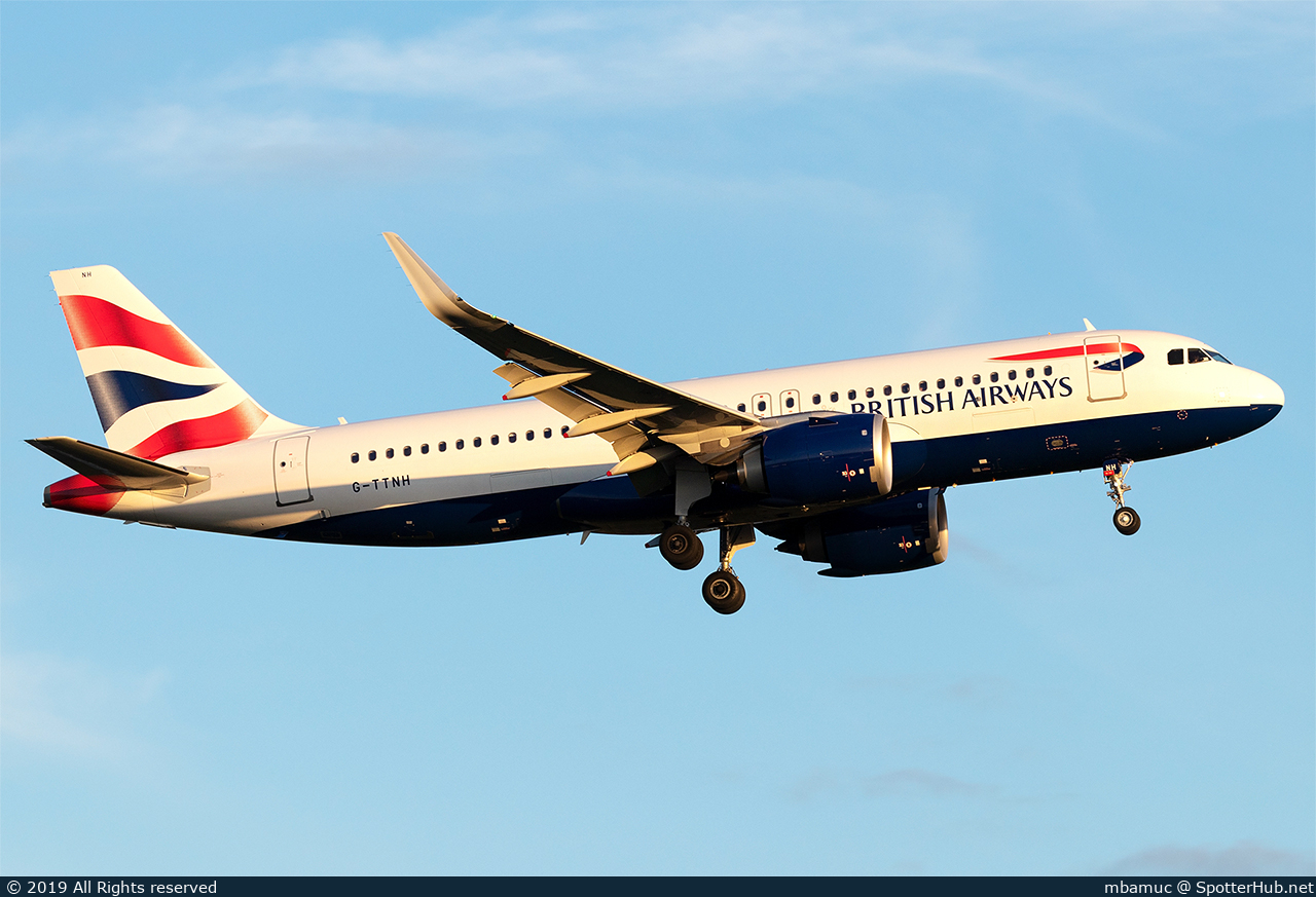 Photo of G-TTNH - Airbus A320-251N operated by British Airways