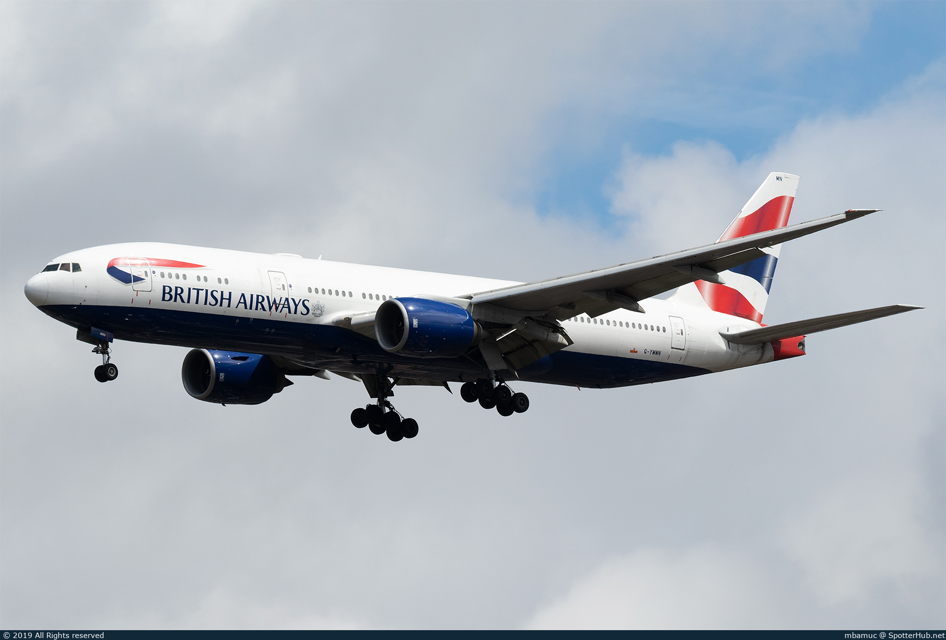 Photo of G-YMMN - Boeing 777-236(ER) operated by British Airways