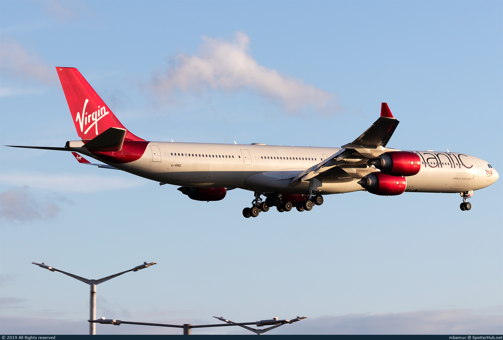 Photo of G-VRED - Airbus A340-642 operated by Virgin Atlantic Airways