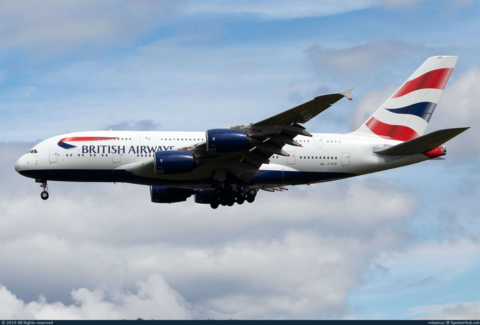 Photo of G-XLEF - Airbus A380-841 operated by British Airways