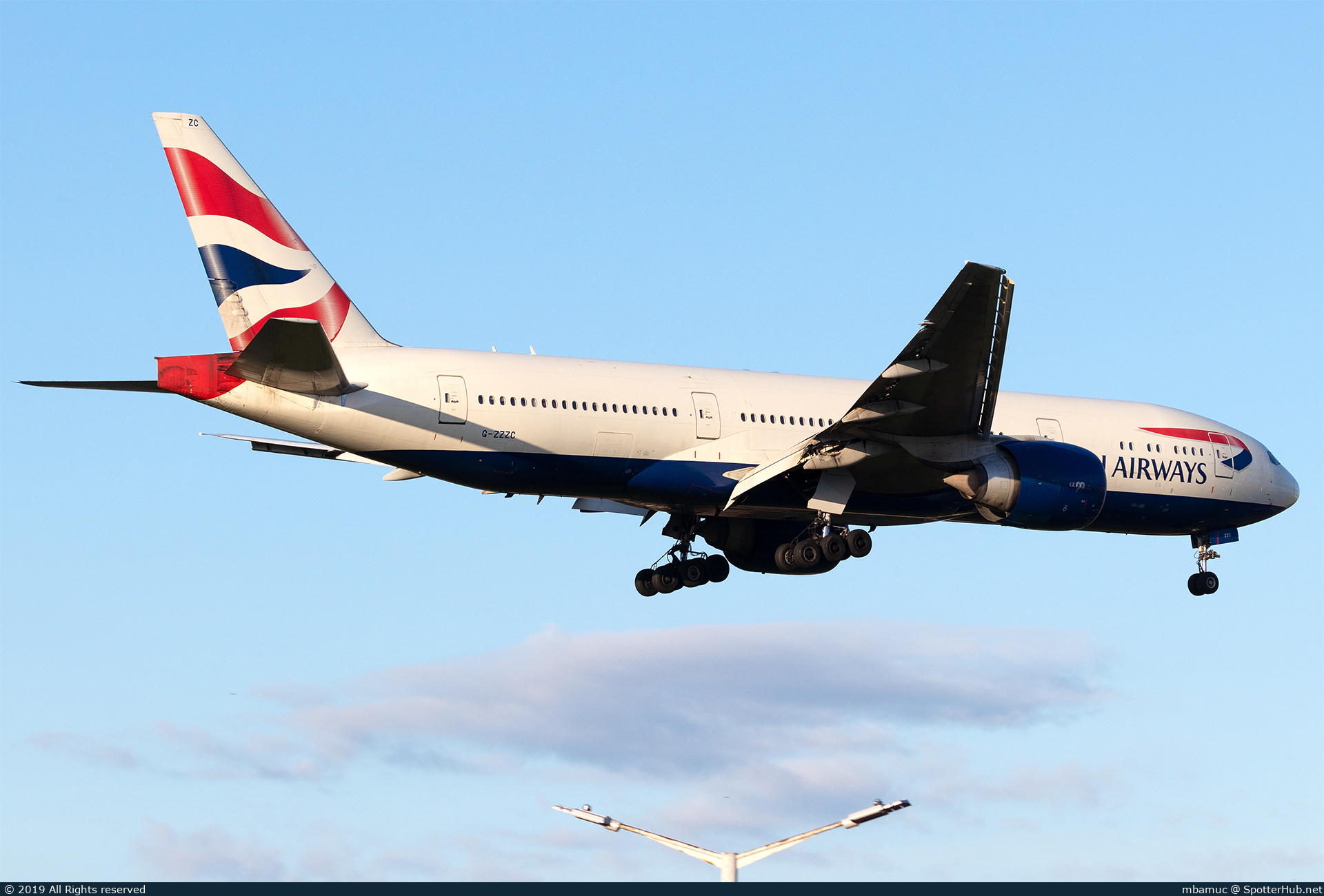 Photo of G-ZZZC - Boeing 777-236 operated by British Airways