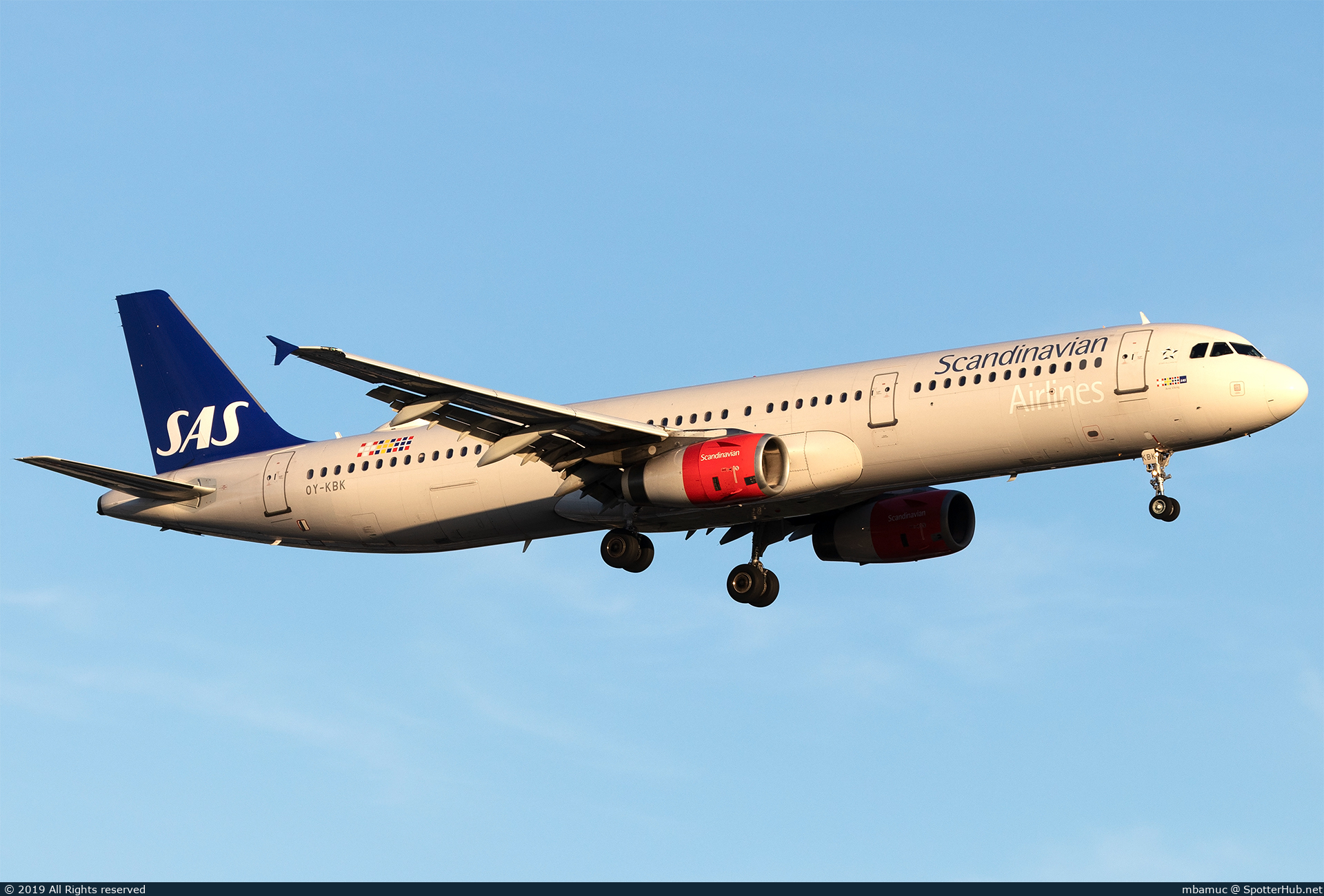 Photo of OY-KBK - Airbus A321-232 operated by SAS Scandinavian Airlines