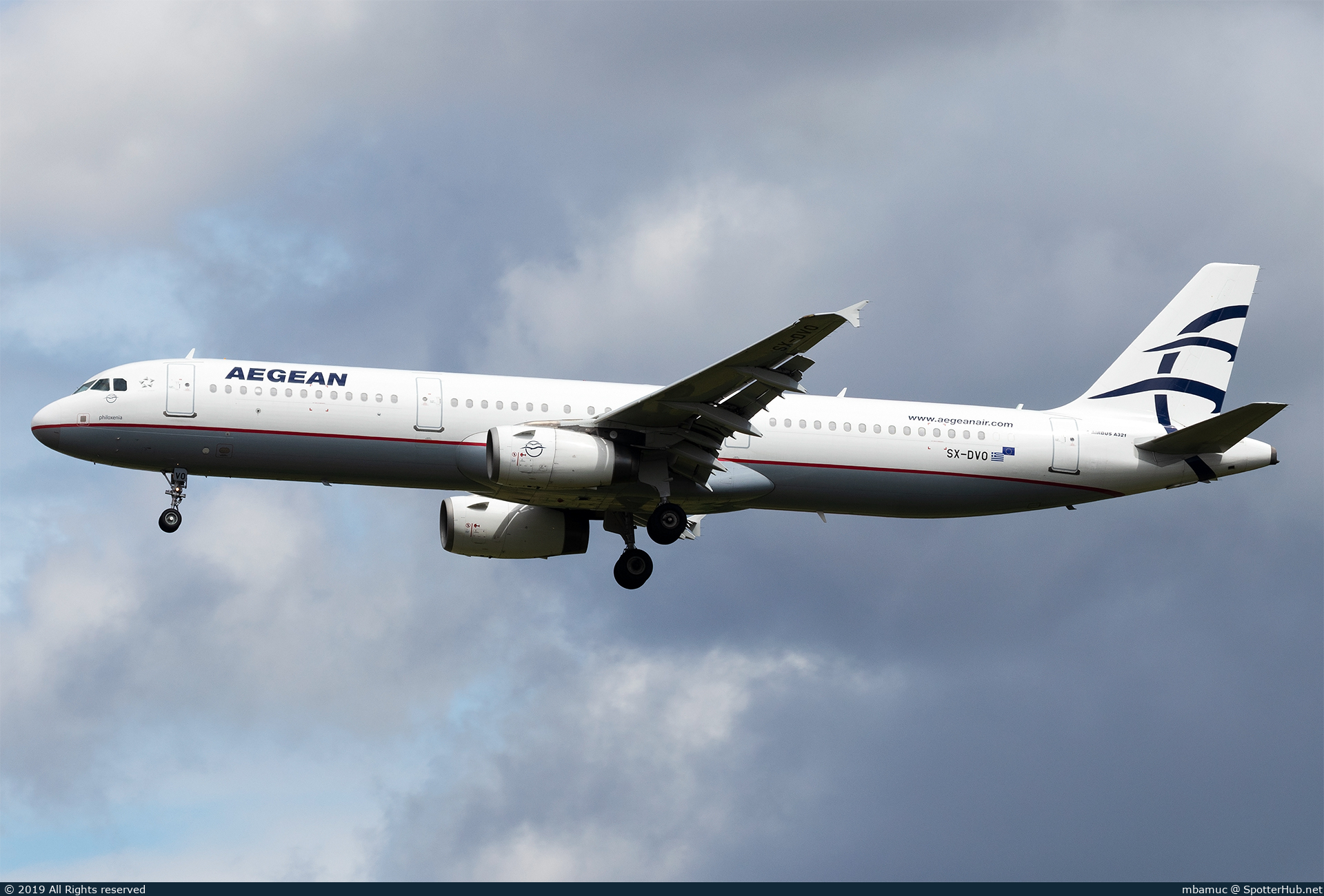 Photo of SX-DVO - Airbus A321-231 operated by Aegean Airlines