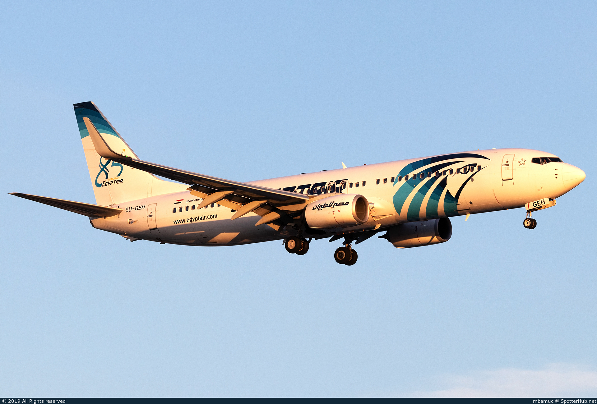 Photo of SU-GEH - Boeing 737-866 operated by Egyptair
