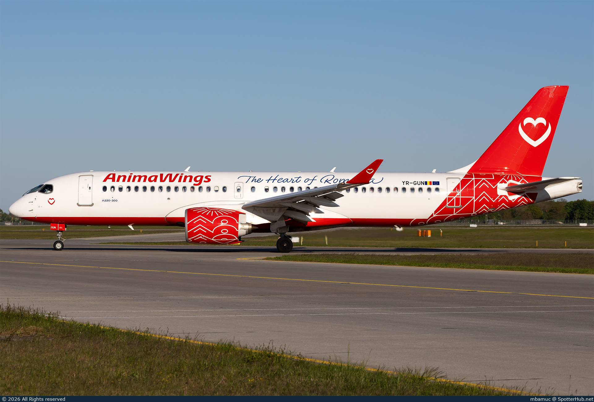Photo of YR-GUN - Airbus A220-300 operated by Animawings