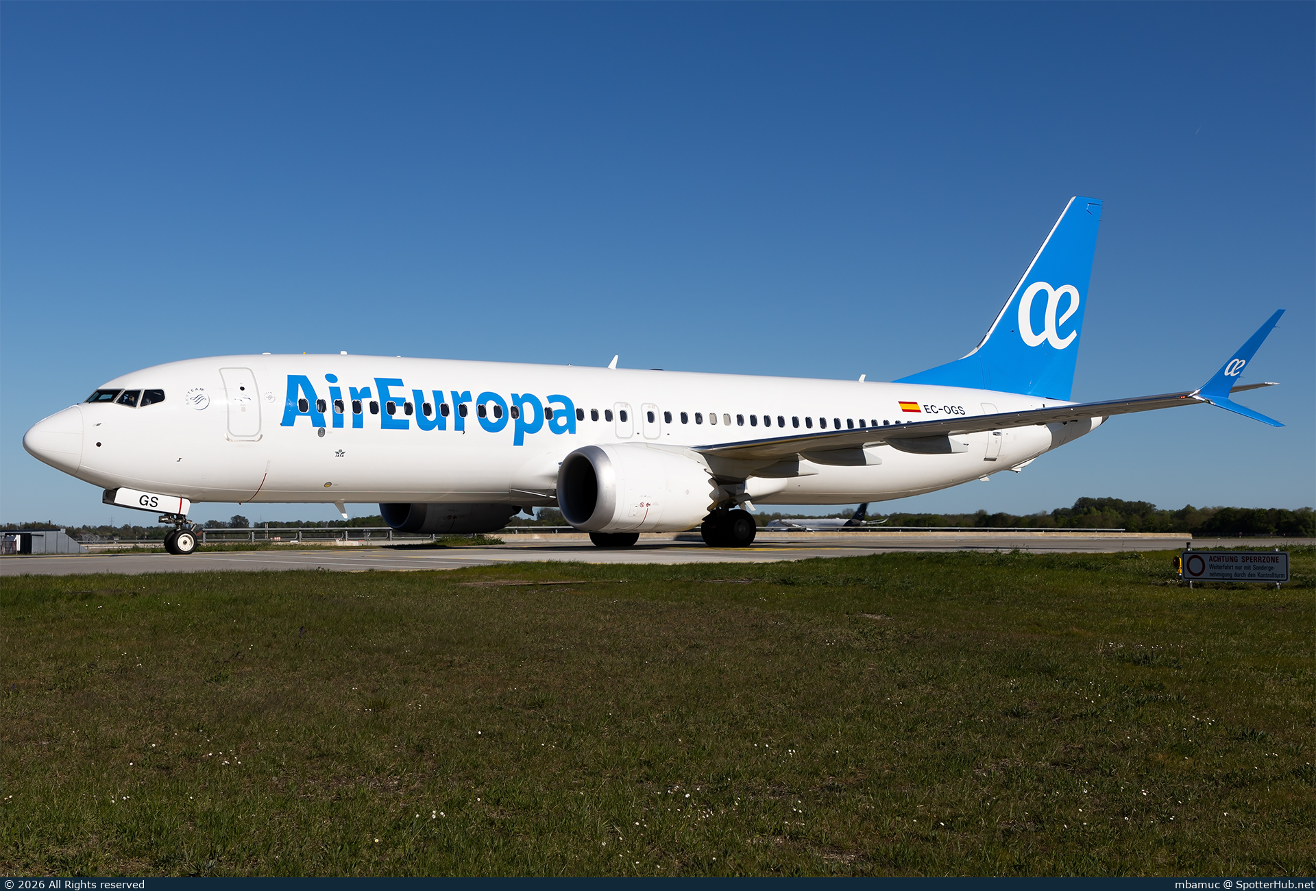 Photo of EC-OGS - Boeing 737 MAX 8 operated by Air Europa