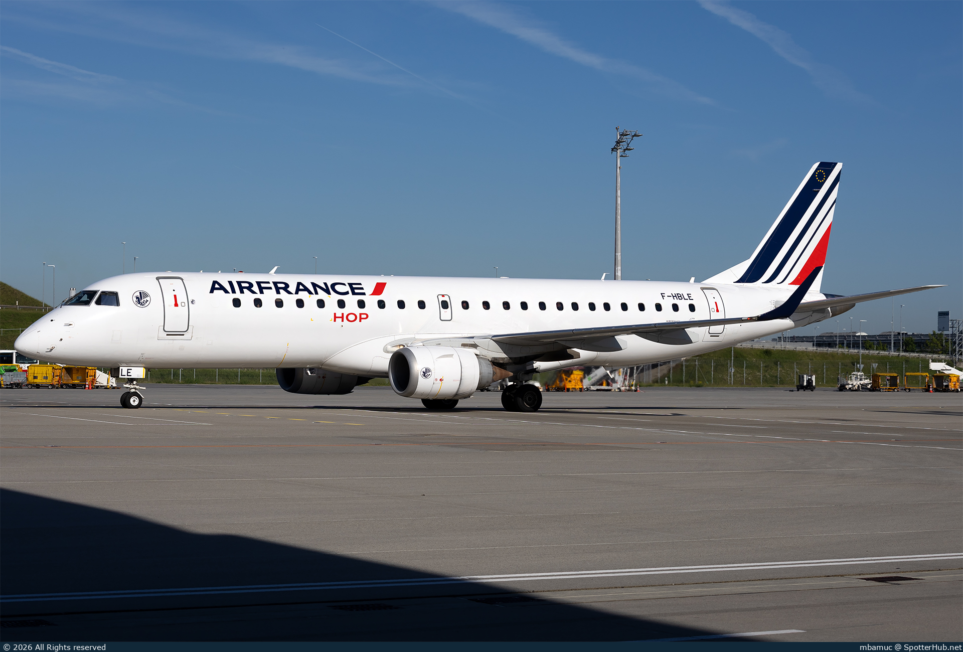Photo of F-HBLE - Embraer ERJ-190LR operated by Air France HOP