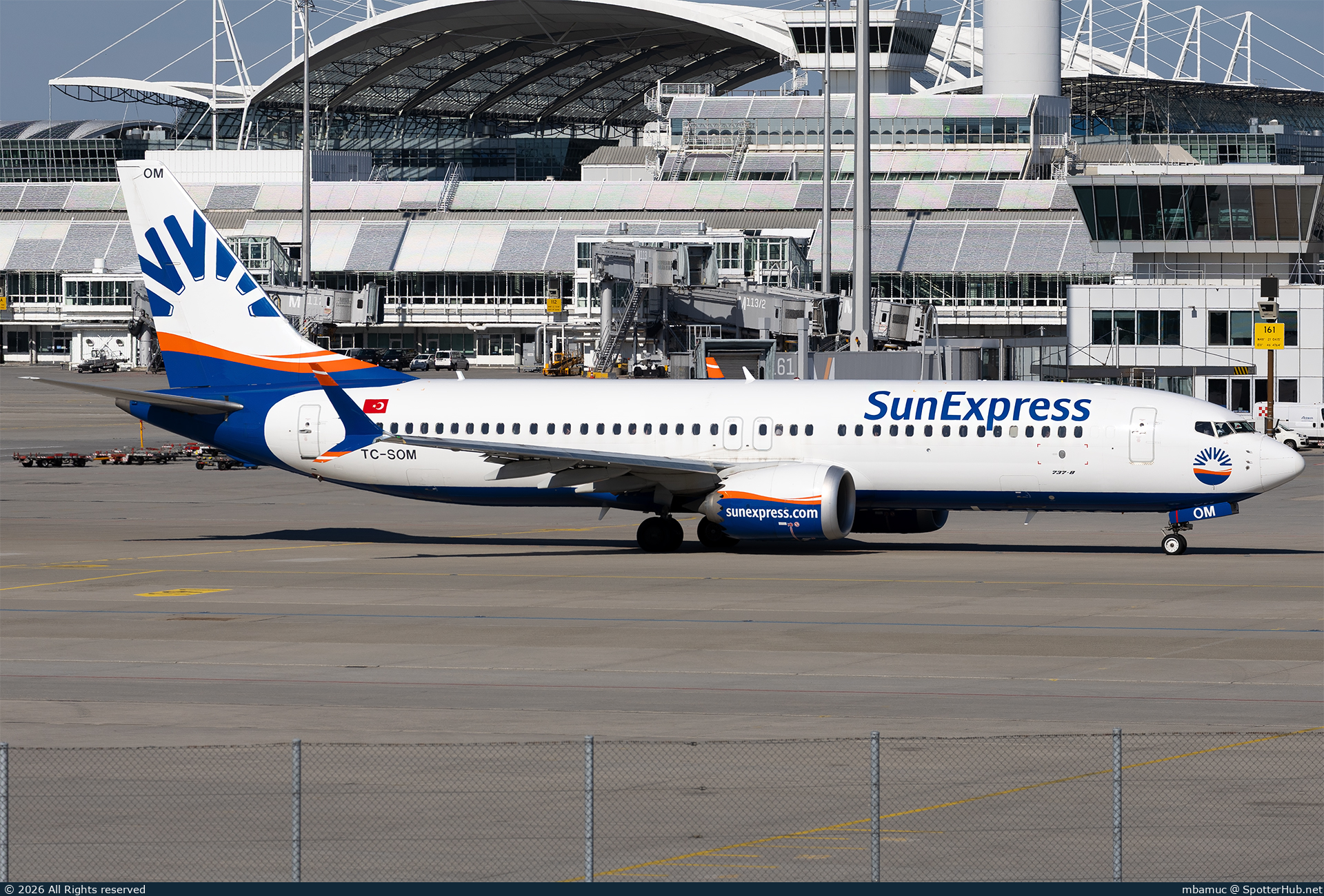 Photo of TC-SOM - Boeing 737 MAX 8 operated by SunExpress