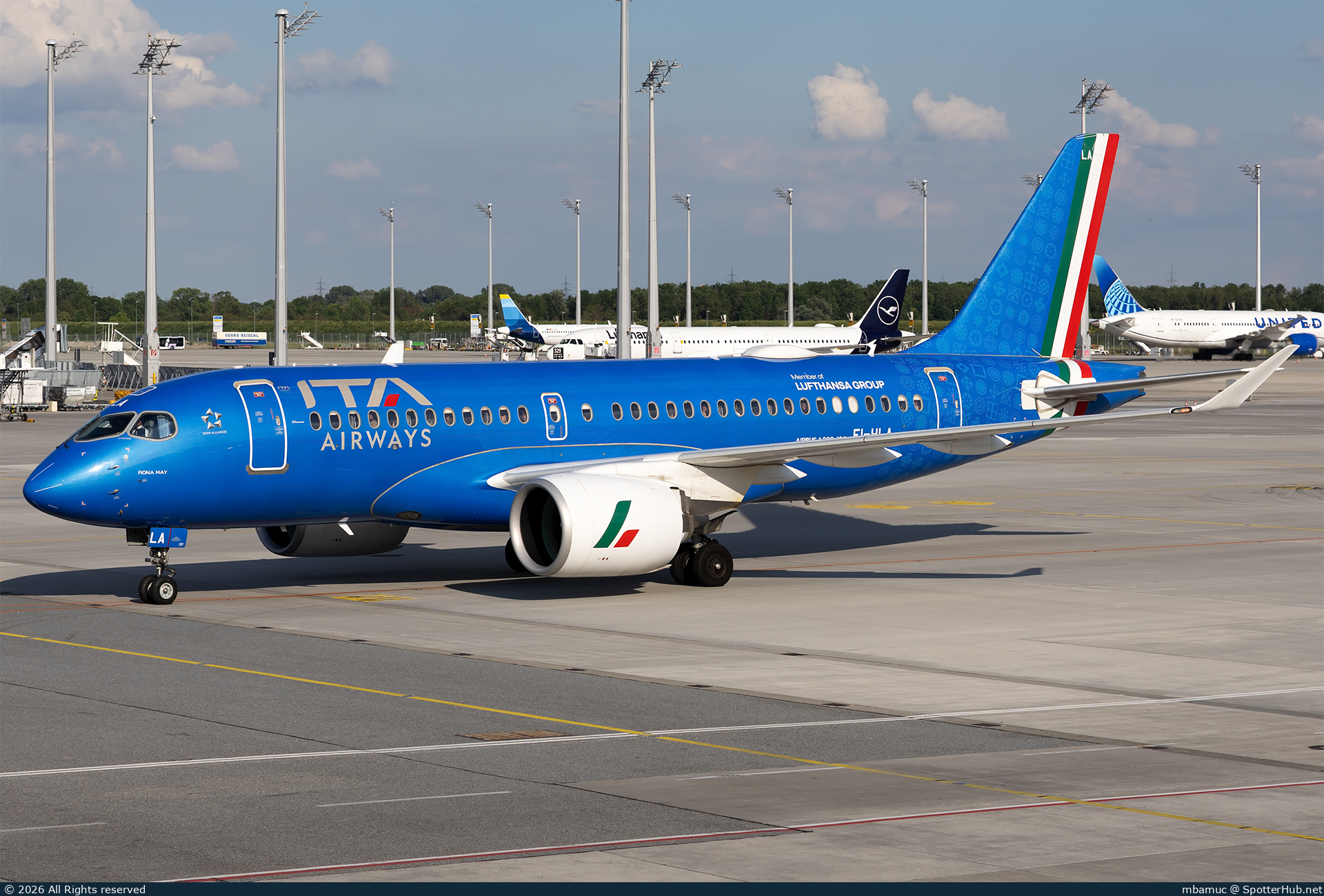 Photo of EI-HLA - Airbus A220-100 operated by ITA Airways
