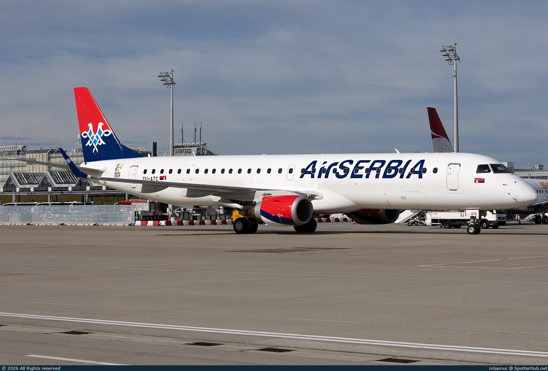 Photo of YU-ATC - Embraer ERJ-195LR operated by Air Serbia