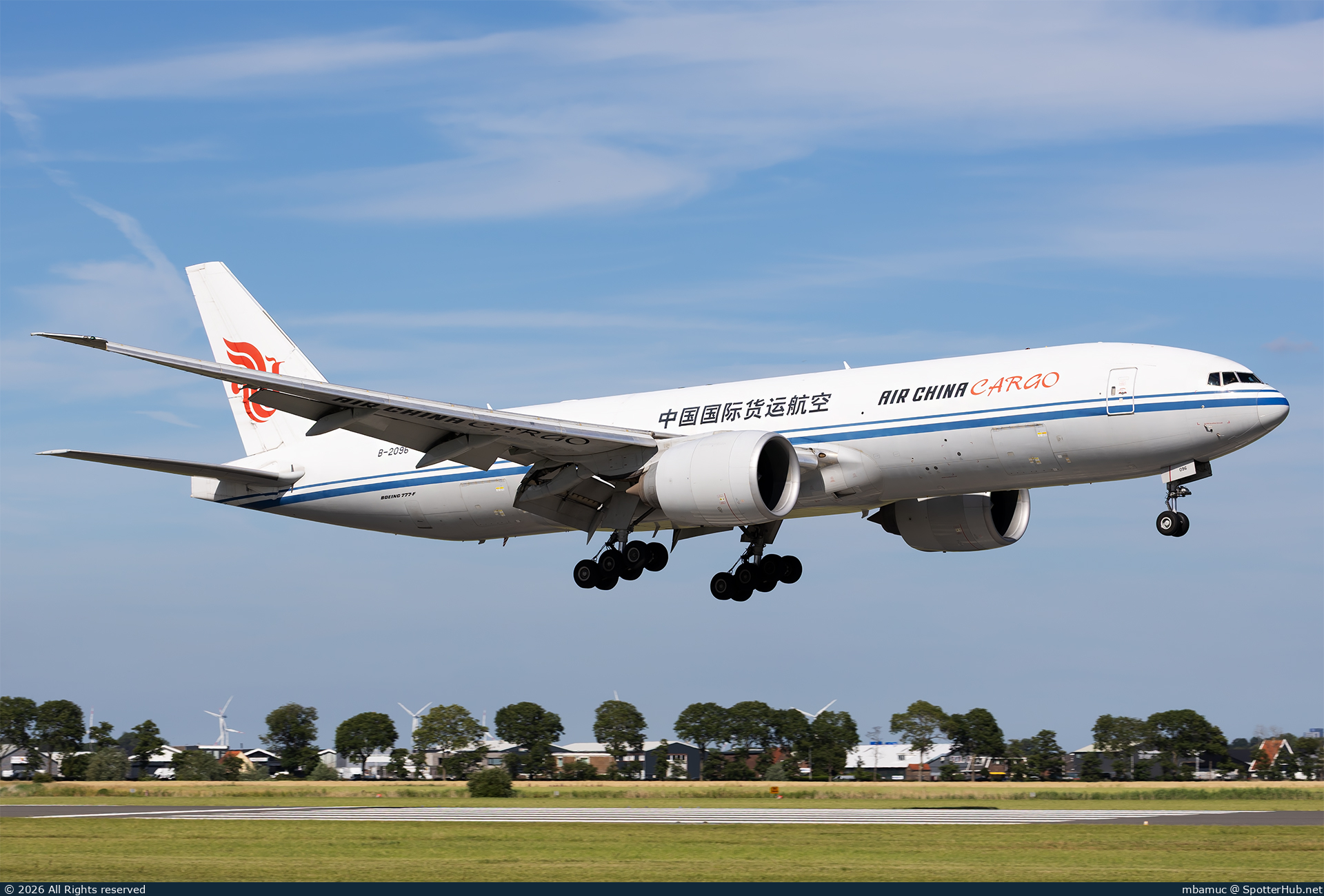 Photo of B-2096 - Boeing 777-FFT operated by Air China Cargo