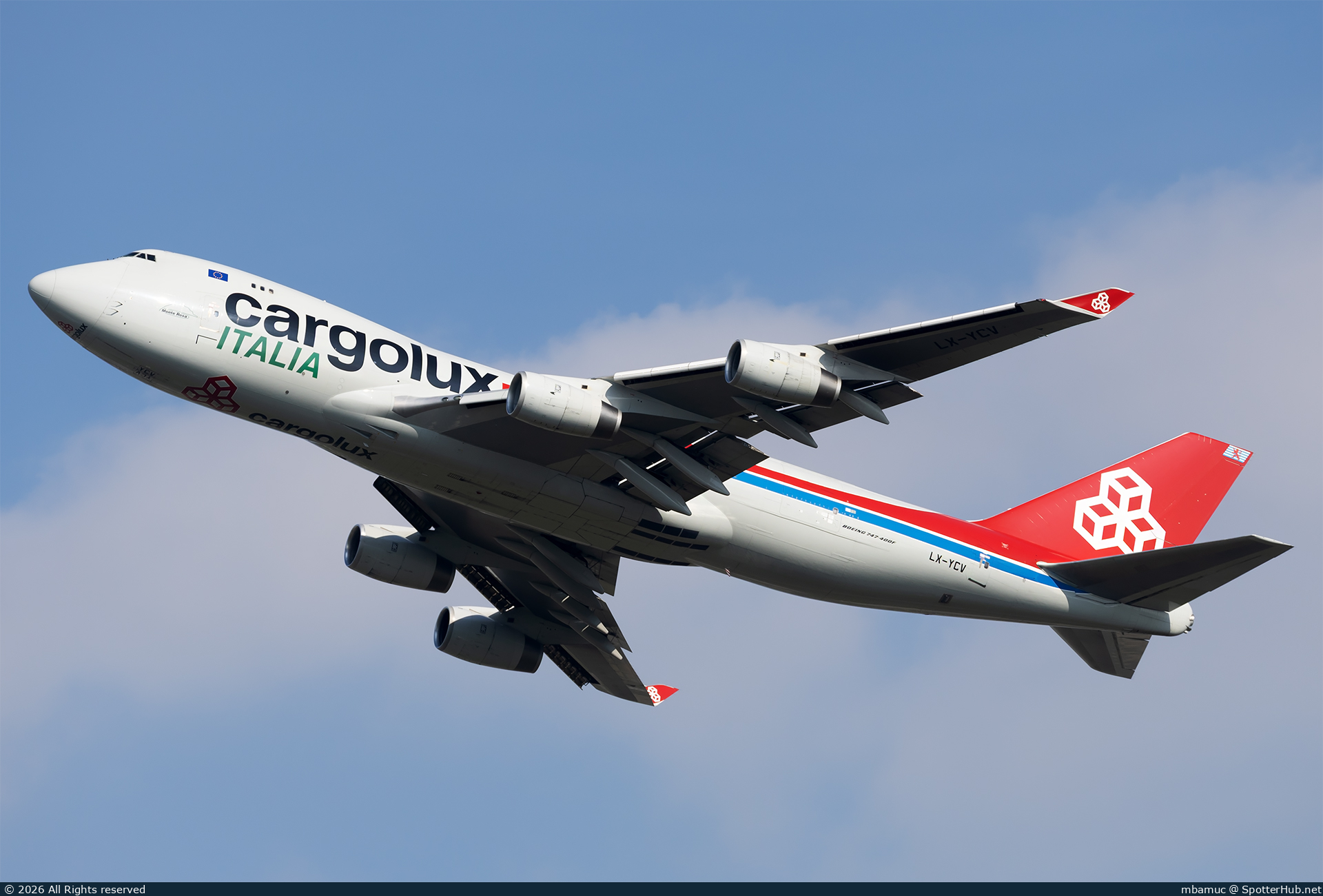 Photo of LX-YCV - Boeing 747-4R7F operated by Cargolux Italia