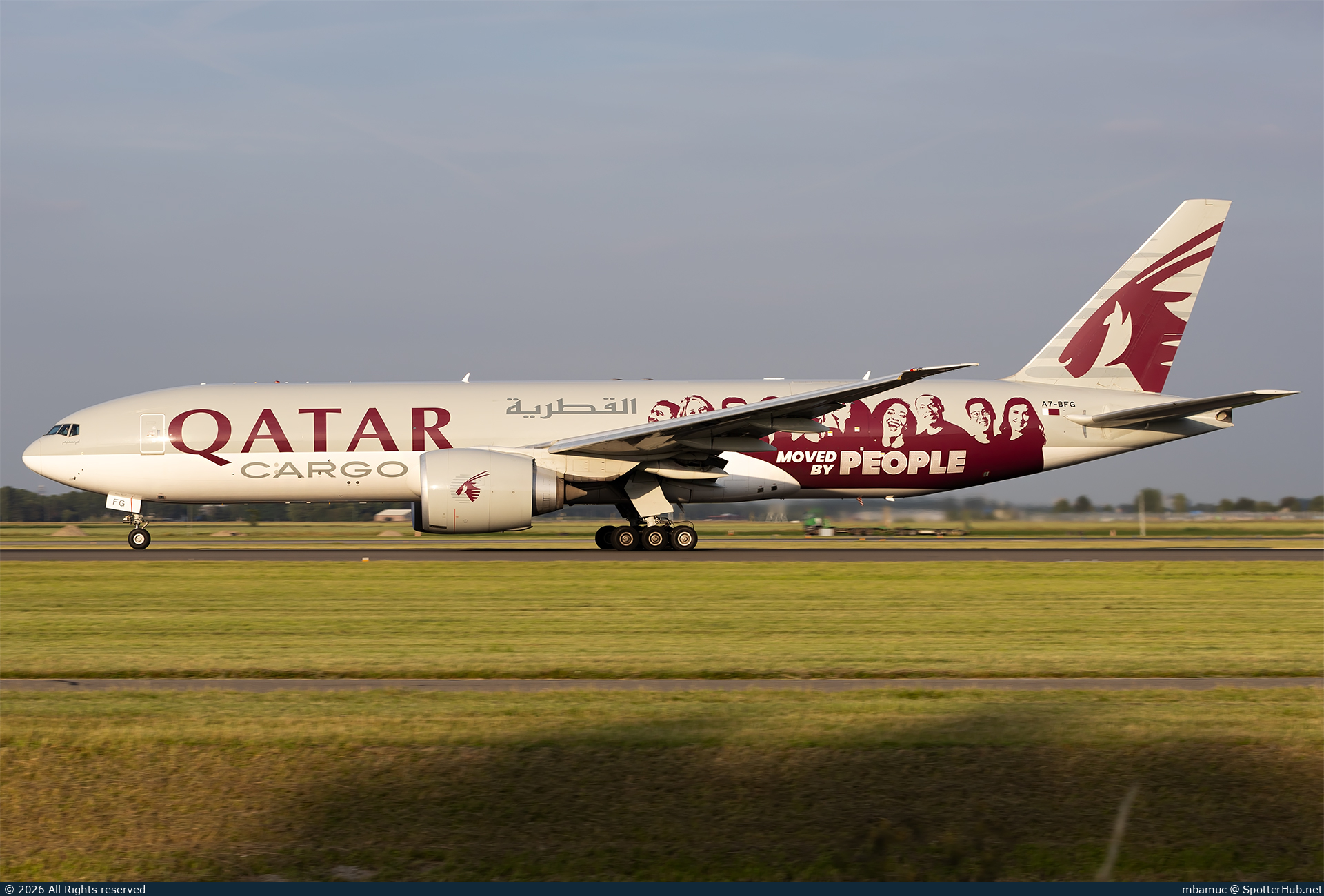 Photo of A7-BFG - Boeing 777-FDZ operated by Qatar Airways Cargo