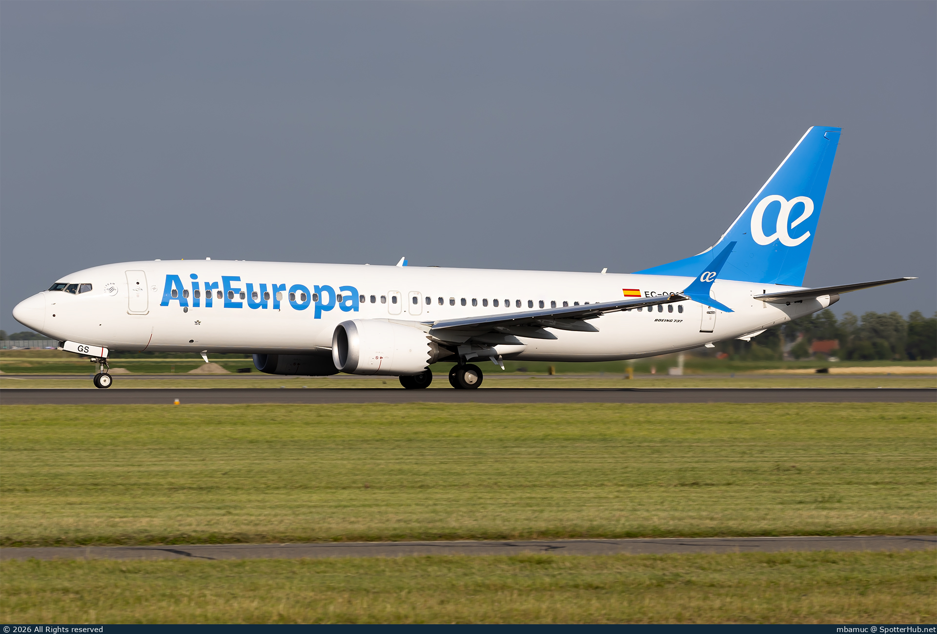 Photo of EC-OGS - Boeing 737 MAX 8 operated by Air Europa