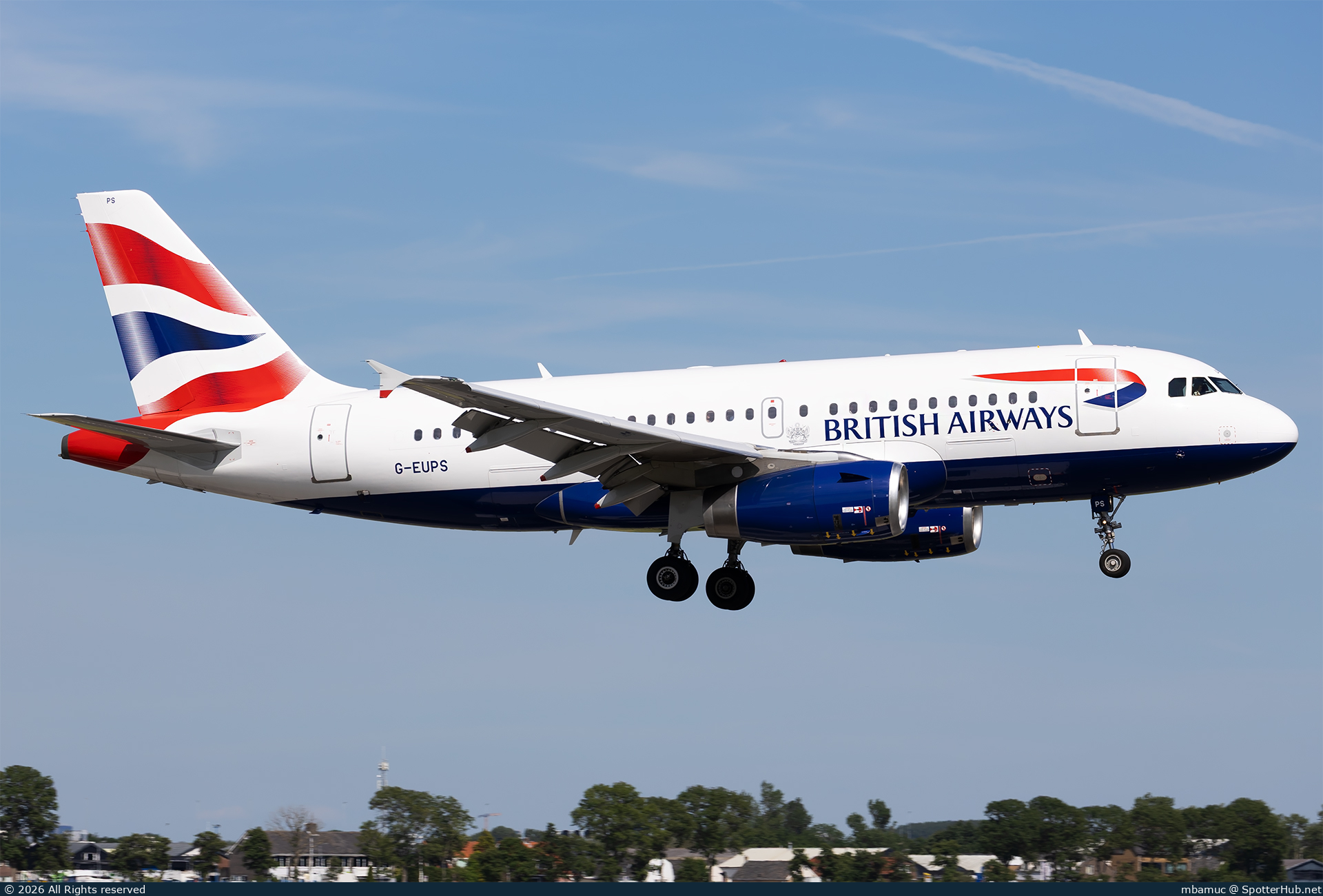 Photo of G-EUPS - Airbus A319-131 operated by British Airways