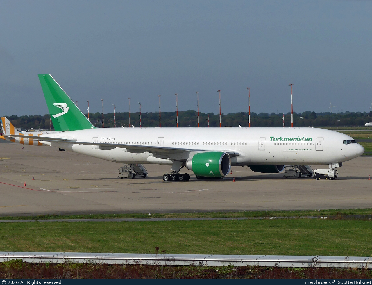 Photo of EZ-A780 - Boeing 777-22K(LR) operated by Turkmenistan Airlines