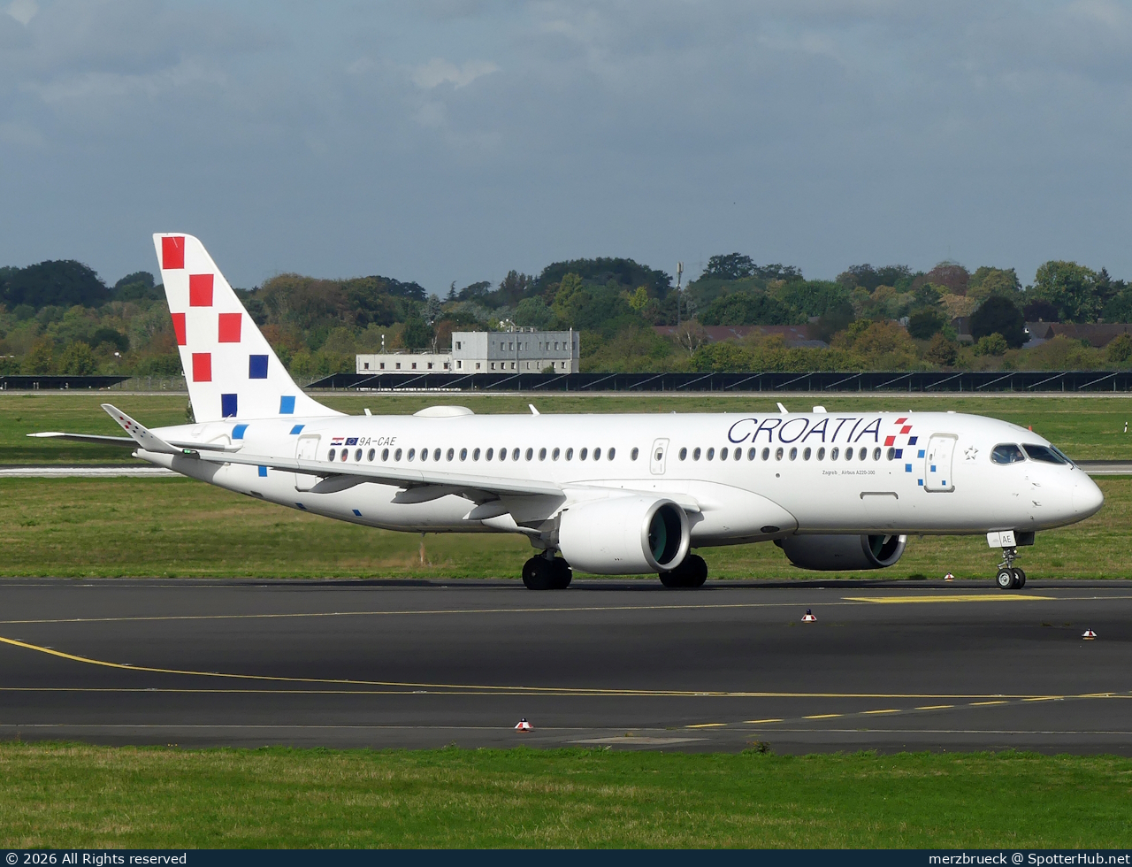 Photo of 9A-CAE - Airbus A220-300 operated by Croatia Airlines