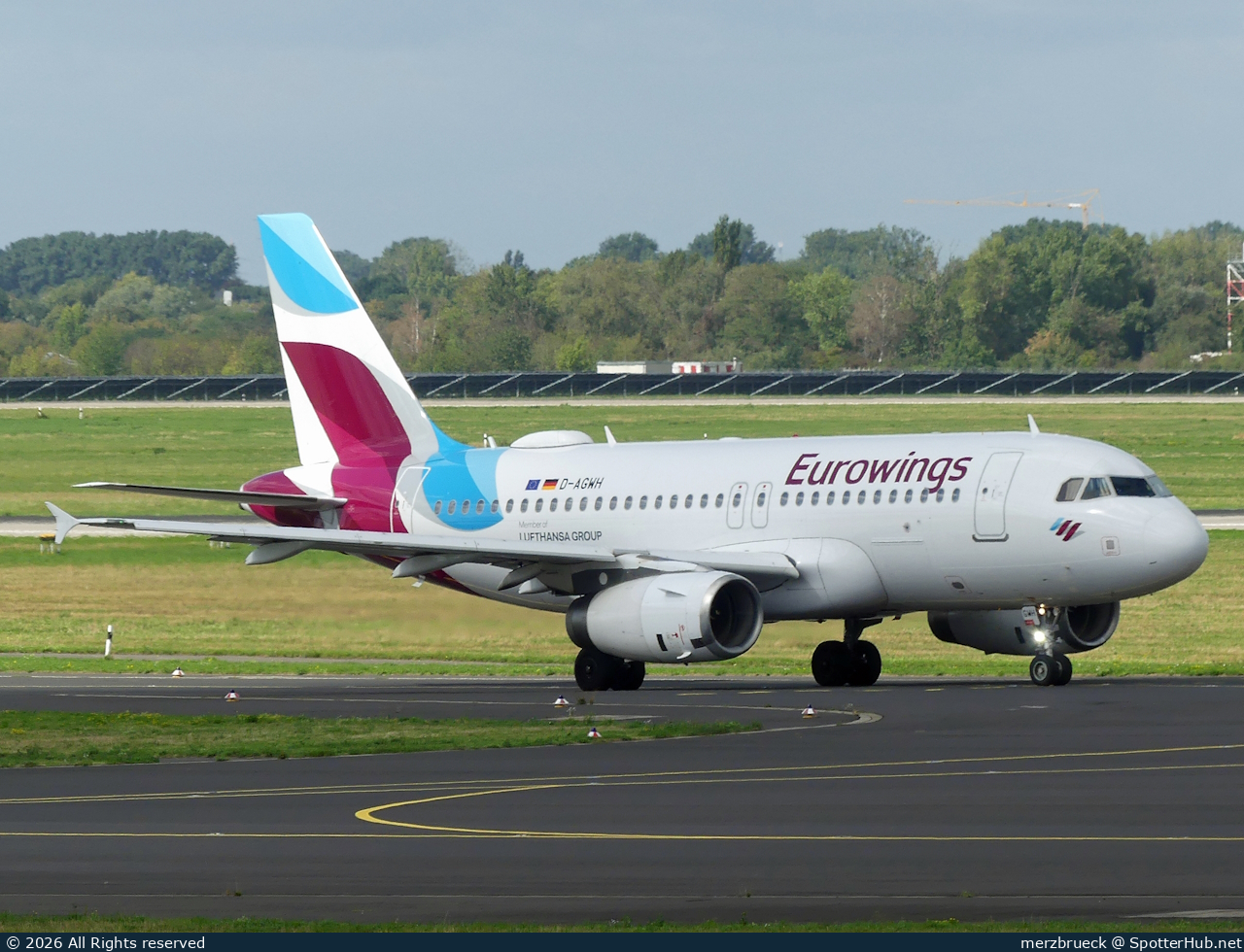 Photo of D-AGWH - Airbus A319-132 operated by Eurowings