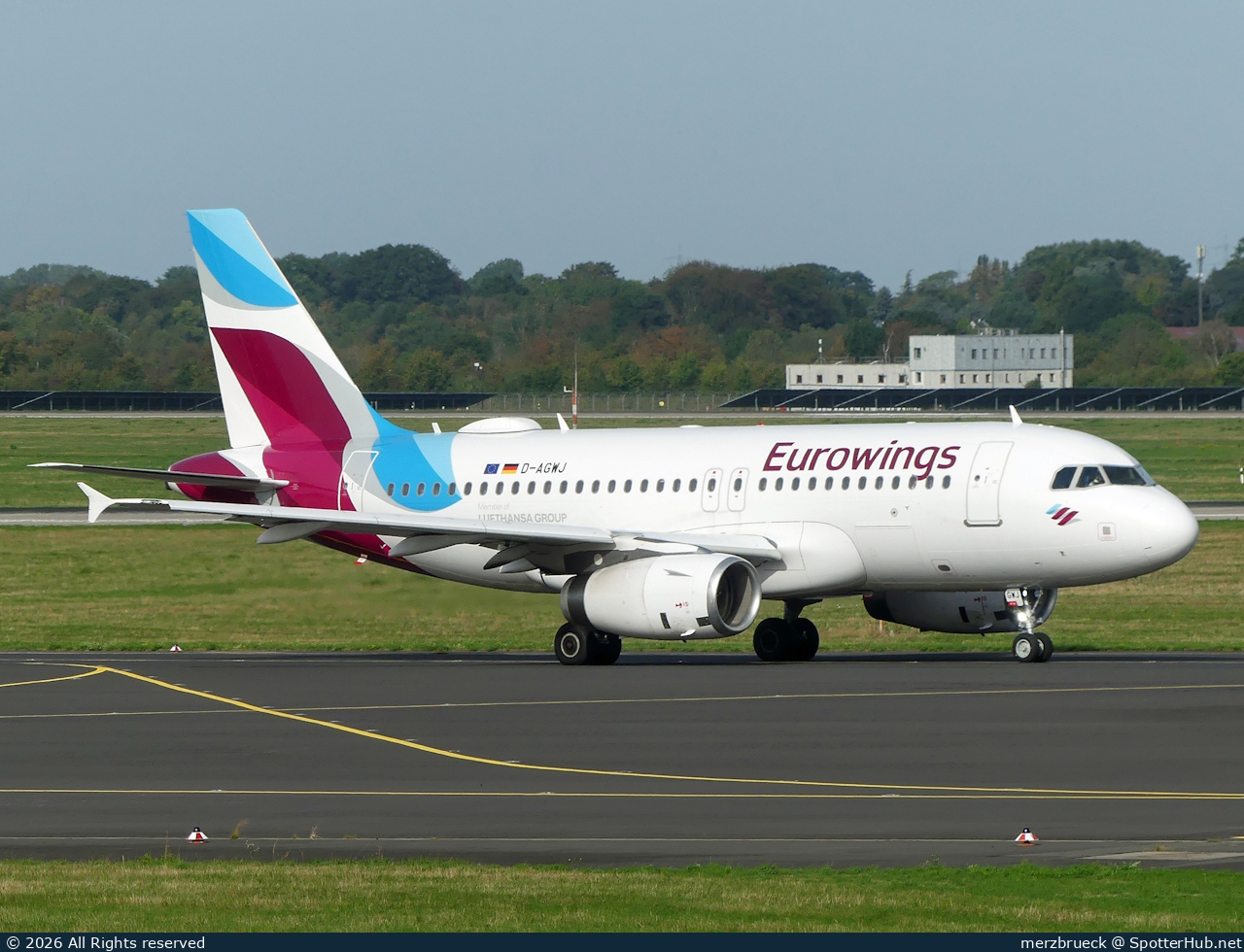 Photo of D-AGWJ - Airbus A319-132 operated by Eurowings