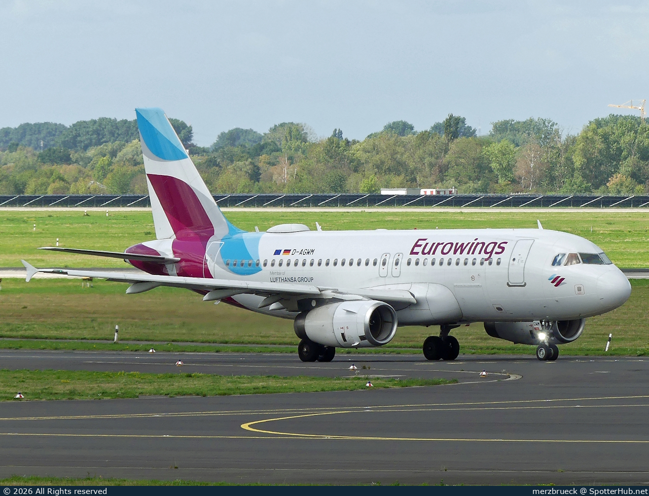 Photo of D-AGWM - Airbus A319-132 operated by Eurowings