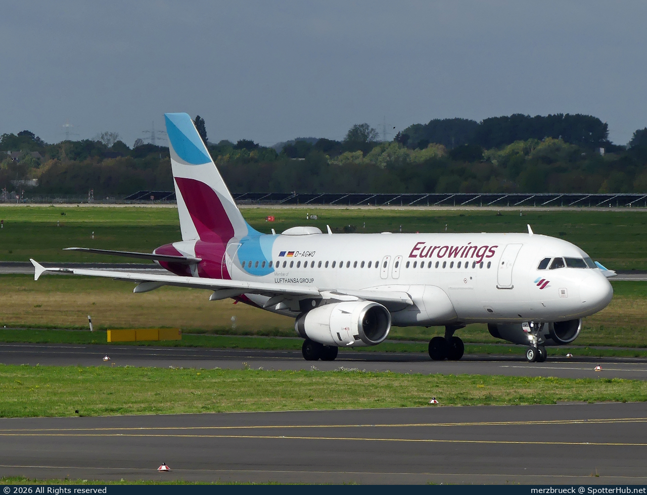 Photo of D-AGWO - Airbus A319-132 operated by Eurowings