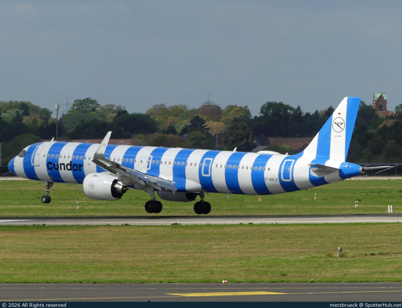 Photo of D-ANLE - Airbus A321-271NX operated by Condor