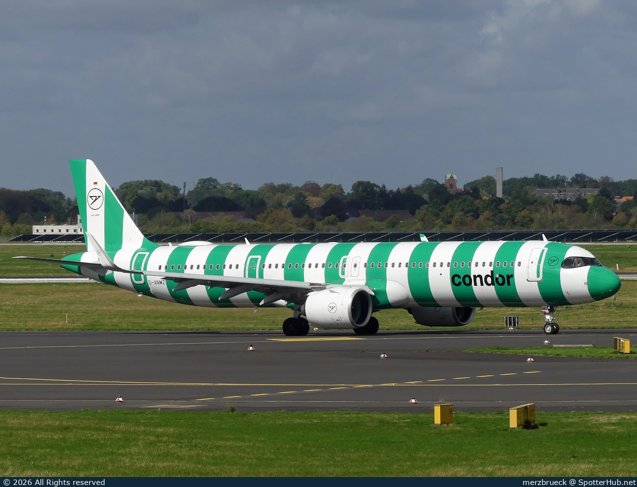 Photo of D-ANMZ - Airbus A321-271NX operated by Condor