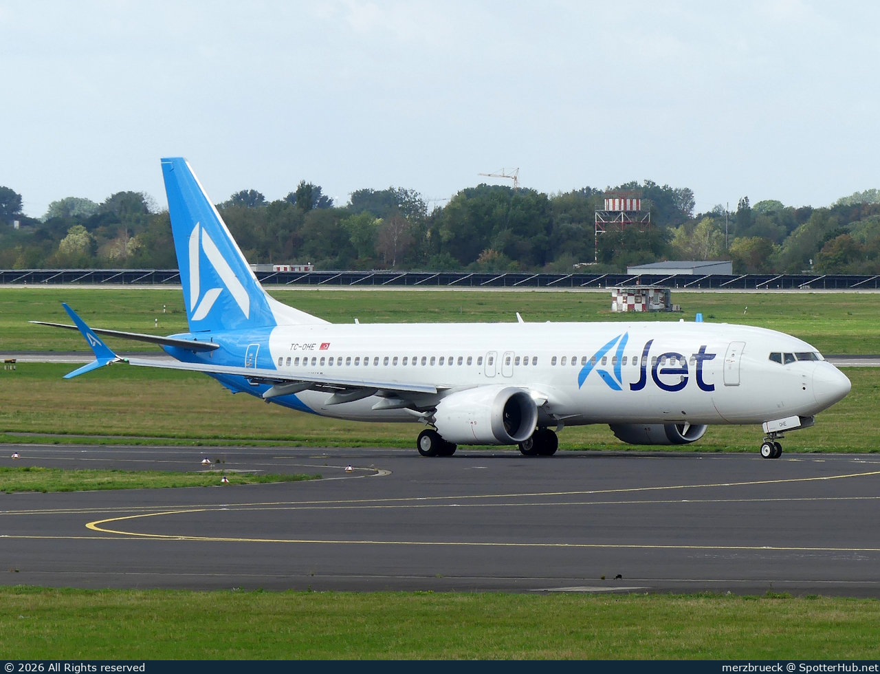 Photo of TC-OHE - Boeing 737 MAX 8 operated by AJet