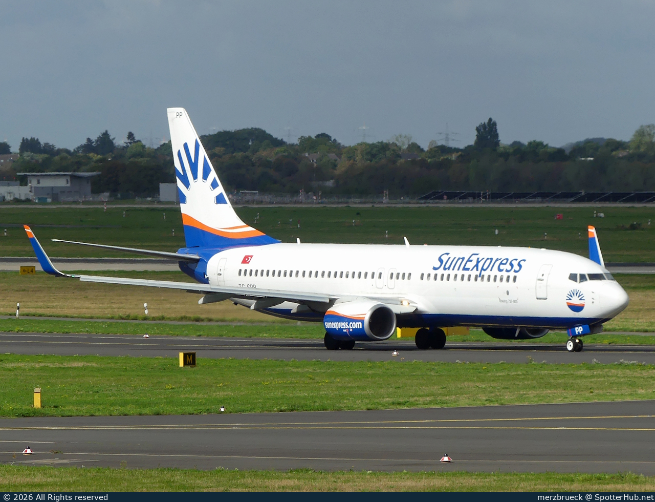 Photo of TC-SPP - Boeing 737-8MA operated by SunExpress