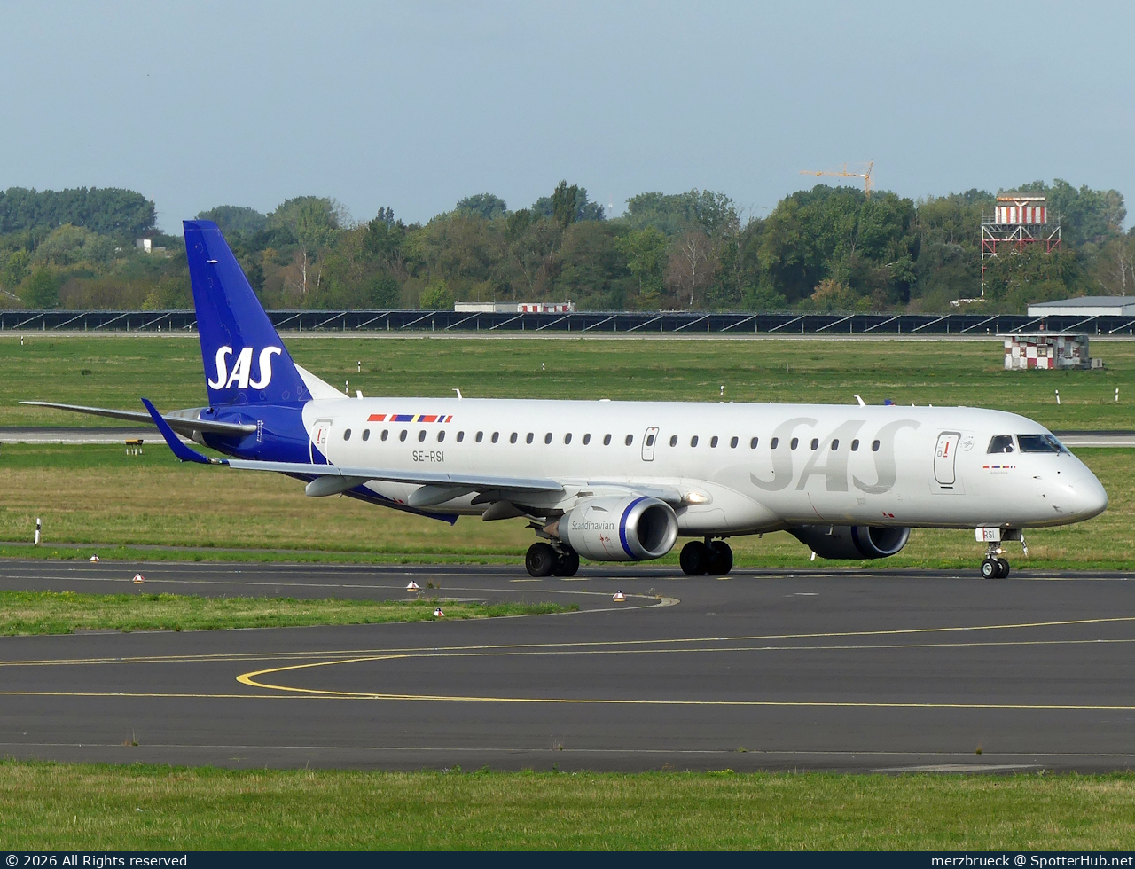 Photo of SE-RSI - Embraer ERJ-195LR operated by SAS Link