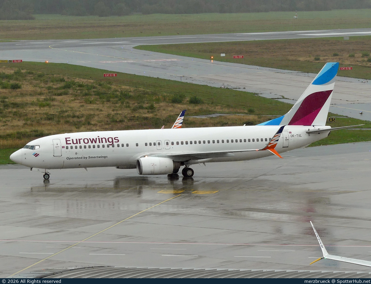 Photo of OK-TVL - Boeing 737-8FN operated by Eurowings (opb SmartWings)