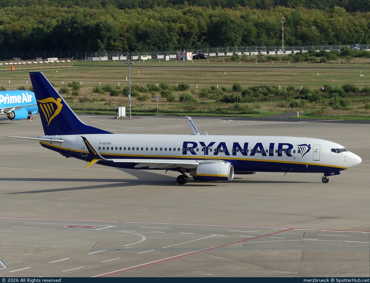 Photo of G-RUKK - Boeing 737-8AS operated by Ryanair UK