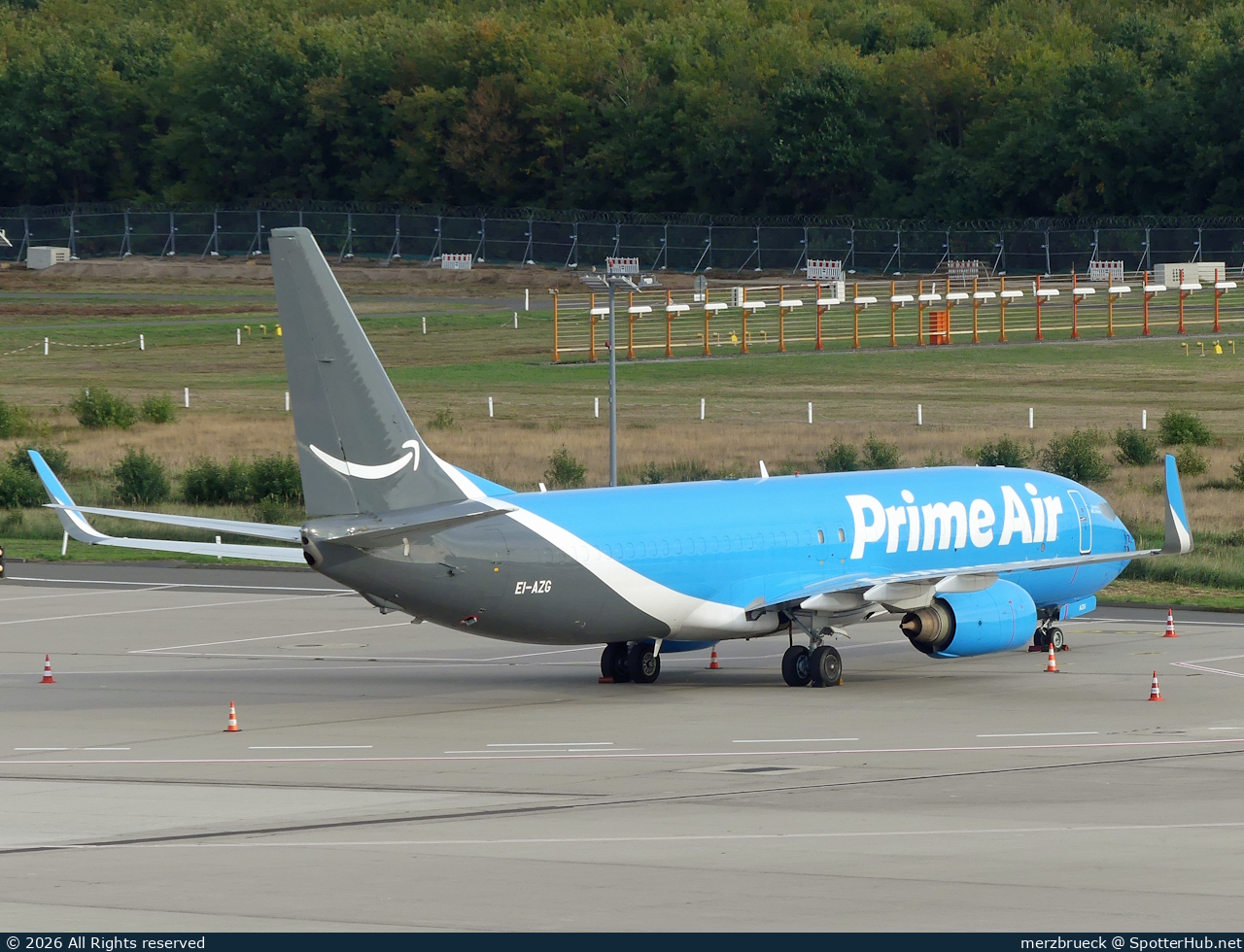 Photo of EI-AZG - Boeing 737-86Q(SF) operated by Amazon Prime Air (opb ASL Airlines Ireland)
