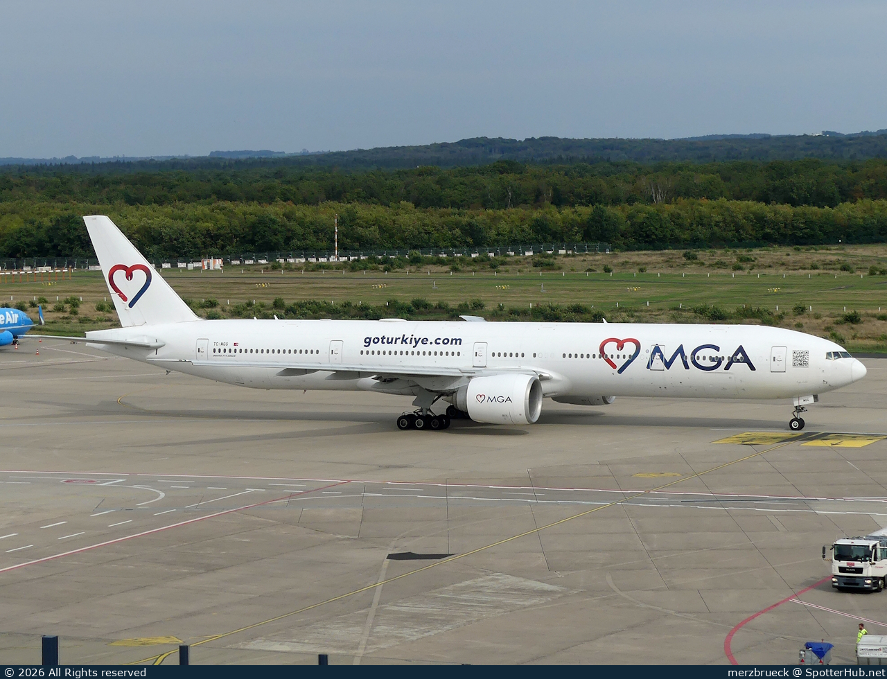 Photo of TC-MGG - Boeing 777-3ZG(ER) operated by Mavi Gök Airlines