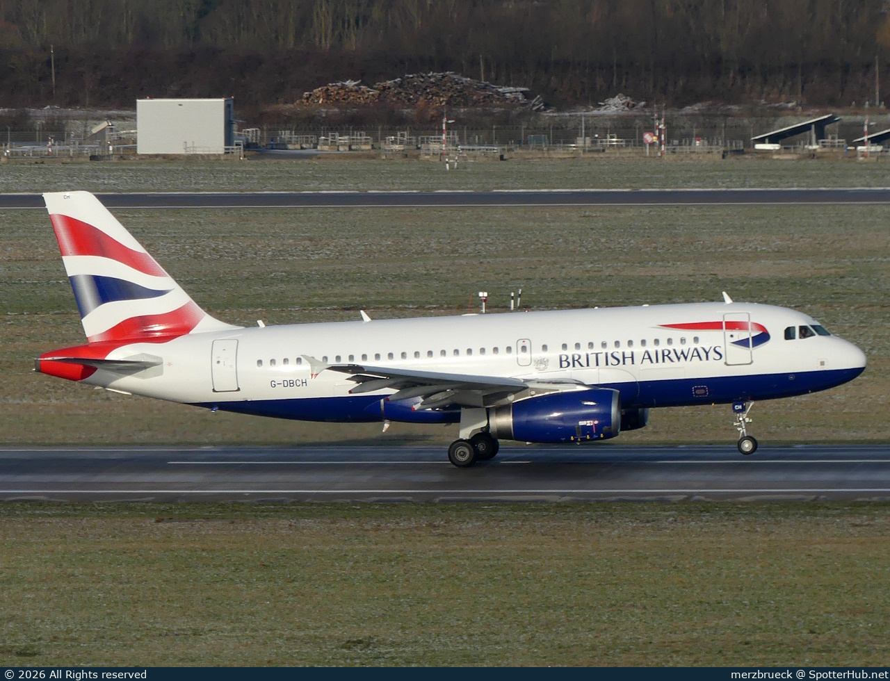 Photo of G-DBCH - Airbus A319-131 operated by British Airways