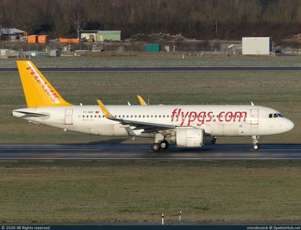 Photo of TC-NBF - Airbus A320-251N operated by Pegasus Airlines