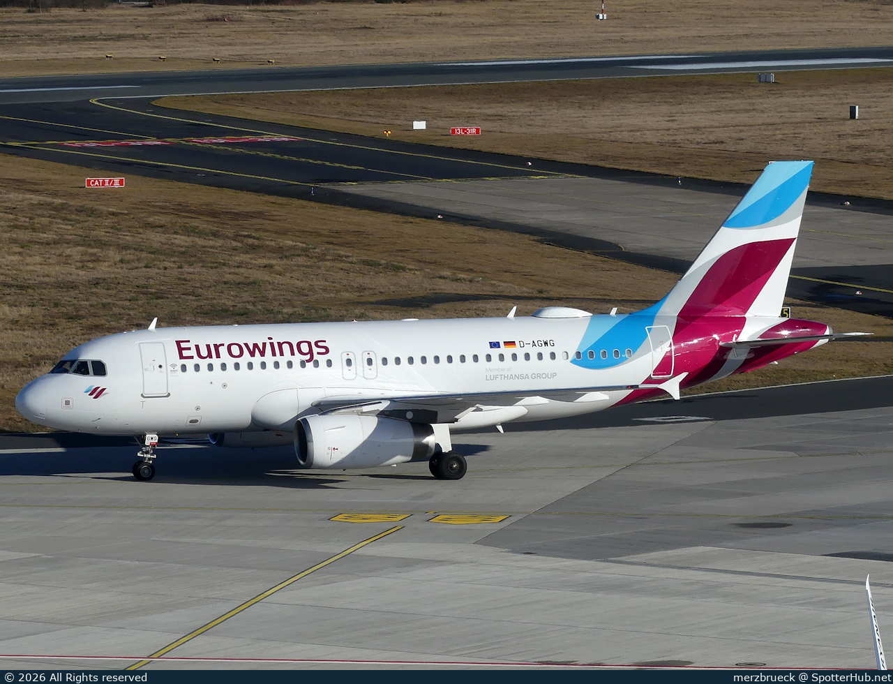 Photo of D-AGWG - Airbus A319-132 operated by Eurowings