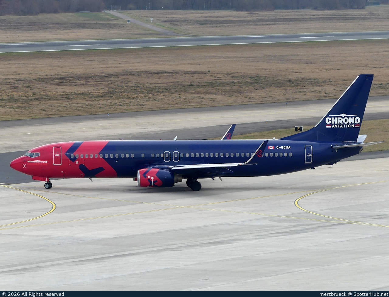 Photo of C-GCUA - Boeing 737-8Q8 operated by Chrono Aviation