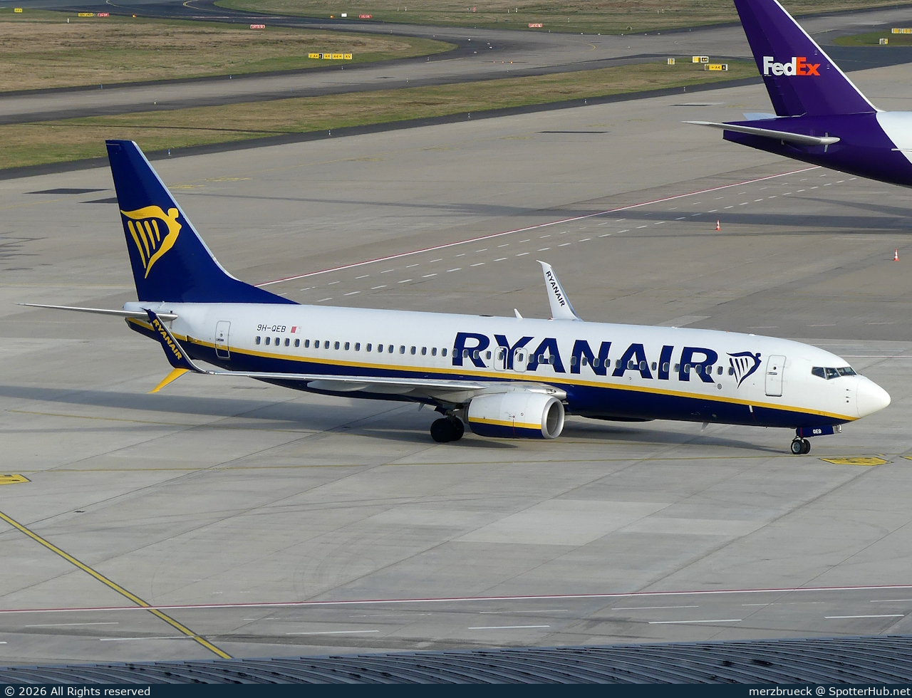 Photo of 9H-QEB - Boeing 737-8AS operated by Ryanair (opb Malta Air)