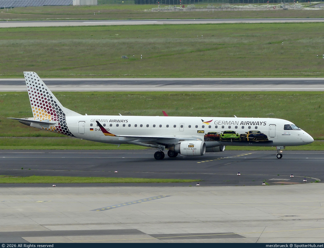Photo of D-AMWO - Embraer ERJ-190AR operated by German Airways