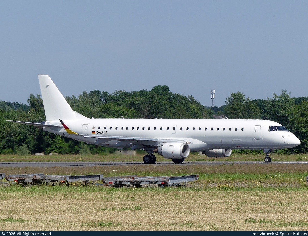 Photo of D-ABKE - Embraer ERJ-190LR operated by German Airways